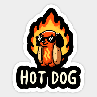 Hotdog Wiener Dog Sticker